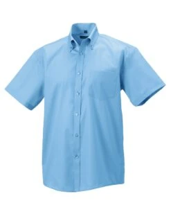 Deals Vivid Garb Store 5 Russell Collection Mens Short Sleeve Classic Ultimate Non-Iron Shirt